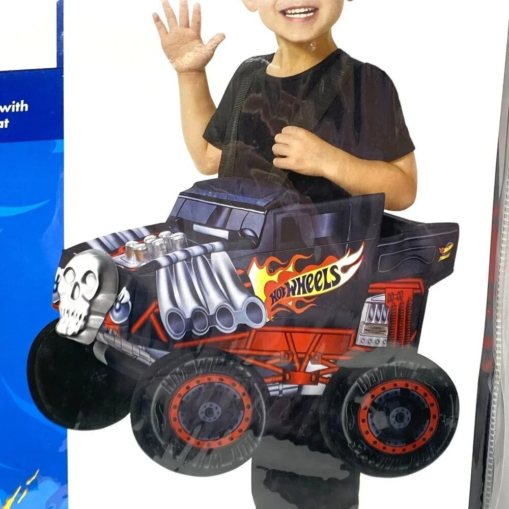 Spirit Halloween Hot Wheels Bone Shaker Toddler Ride Along Costume One Size - Picture 4 of 9